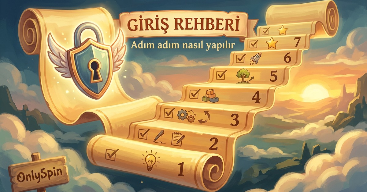 OnlySpin Giriş Rehberi - Adım Adım Nasıl Giriş Yapılır